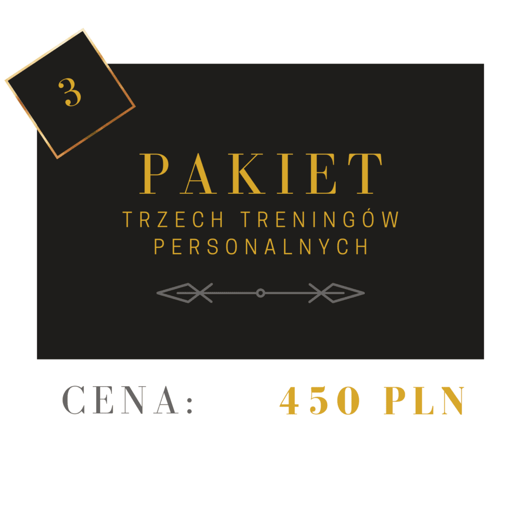 Karta podarunkowa na trzy treningi personalne